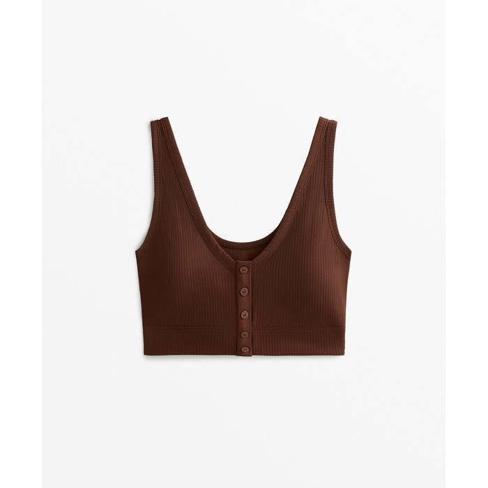 Топ Henley с открытой спиной Rib Comfortlux