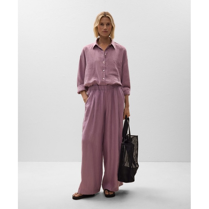 широкие брюки из 100%-го льна