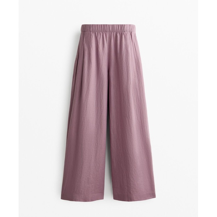 широкие брюки из 100%-го льна