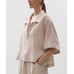 Рубашка Oversize с короткими рукавами из 100% льна
