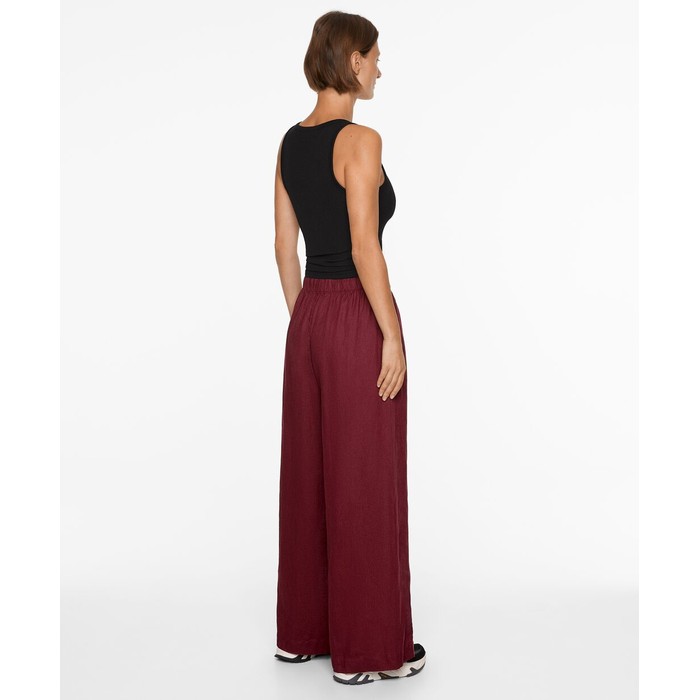 широкие брюки из 100%-го льна