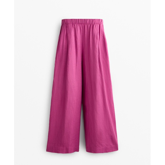 широкие брюки из 100%-го льна