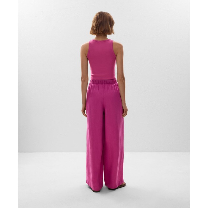 широкие брюки из 100%-го льна