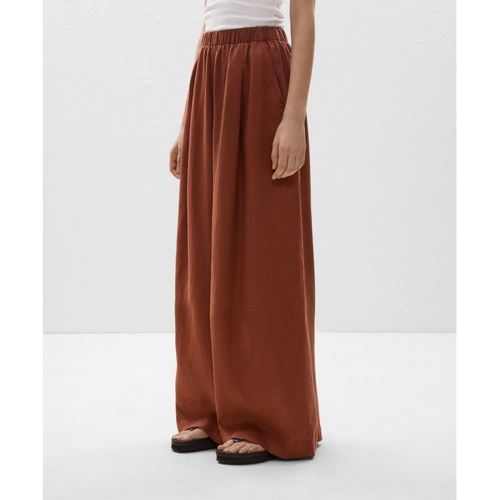 широкие брюки из 100%-го льна