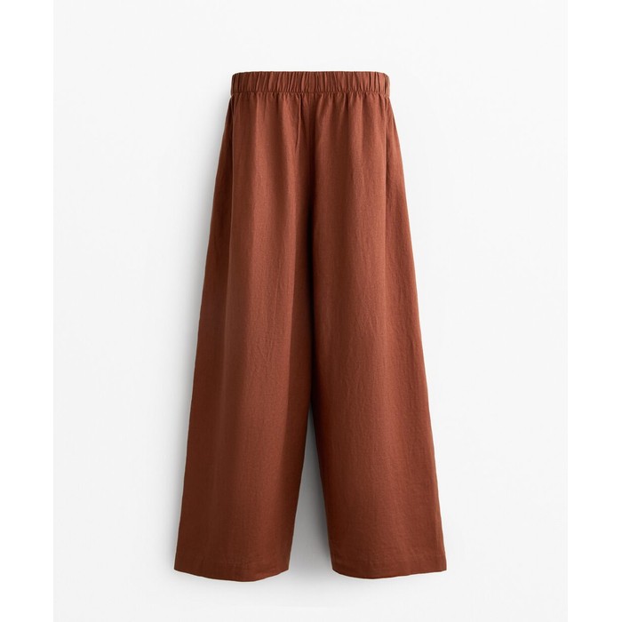 широкие брюки из 100%-го льна