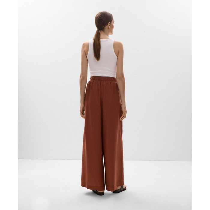 широкие брюки из 100%-го льна