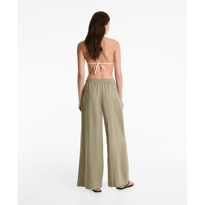 широкие брюки из 100%-го льна