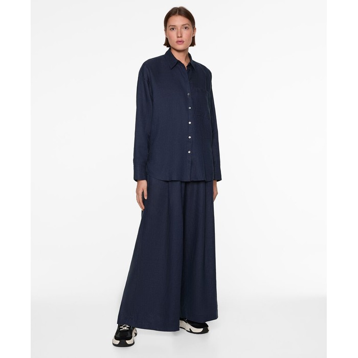 широкие брюки из 100%-го льна