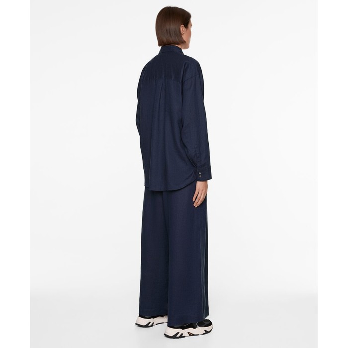 широкие брюки из 100%-го льна
