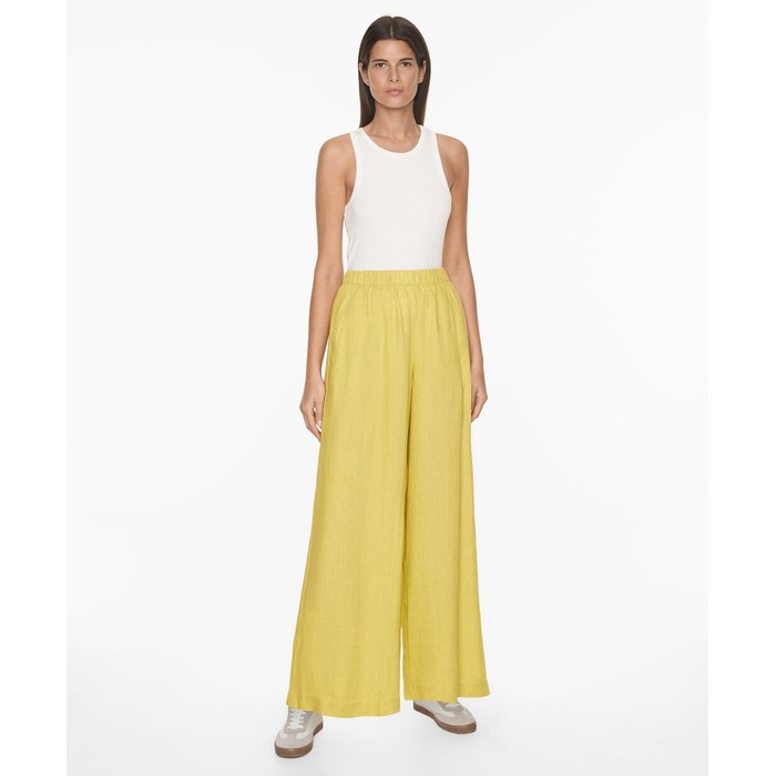 широкие брюки из 100%-го льна