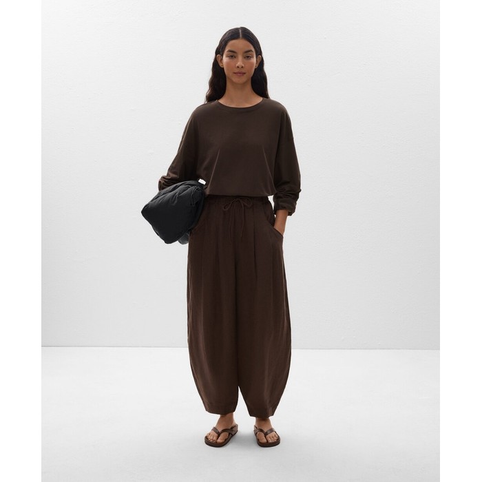 Рубашка Oversize с короткими рукавами из 100% льна