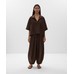 Рубашка Oversize с короткими рукавами из 100% льна