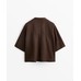 Рубашка Oversize с короткими рукавами из 100% льна