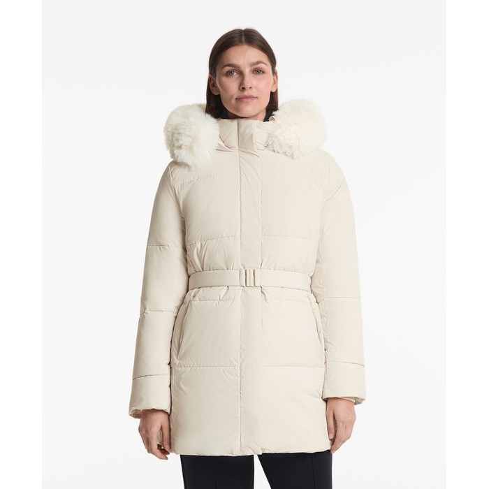 водоотталкивающая куртка миди с подкладкой primaloft®
