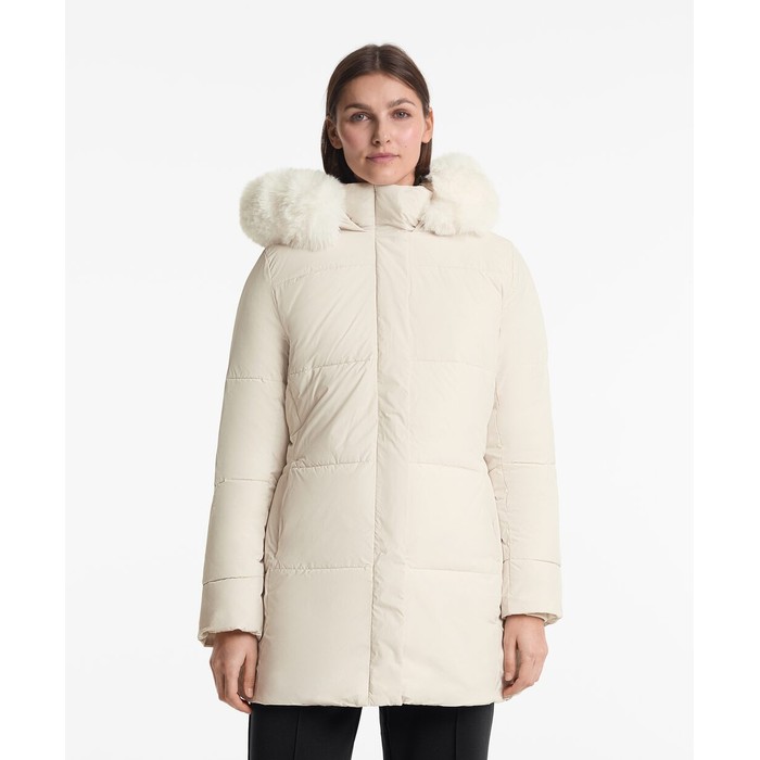 водоотталкивающая куртка миди с подкладкой primaloft®