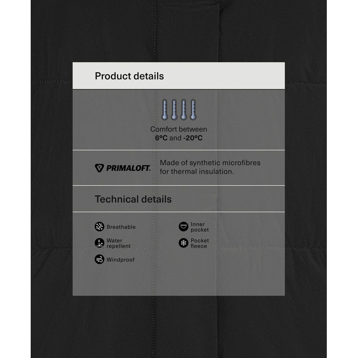 водоотталкивающая утепленная куртка primaloft®