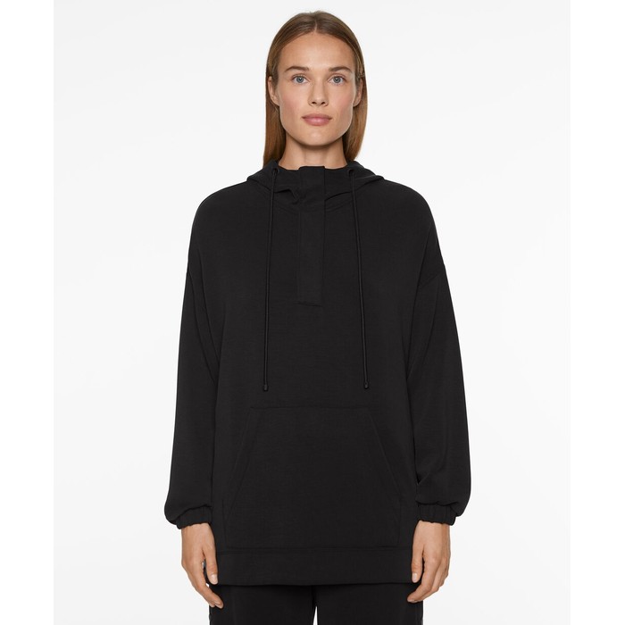 толстовка oversize на молнии из мягкой ткани modal