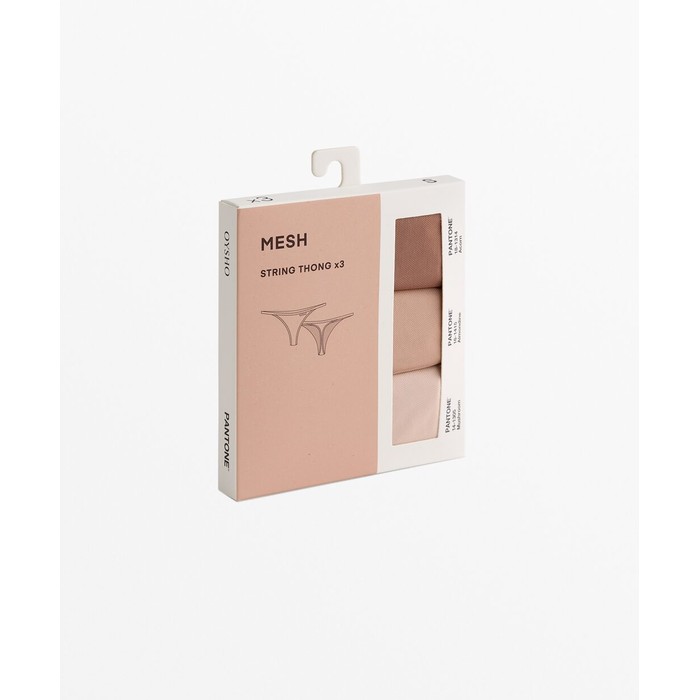 3 сетчатых ремешка на бретельках PANTONE™