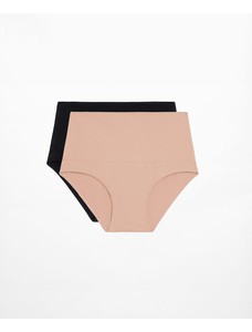 2 бесшовных классических труса средней поддержки soft touch classic