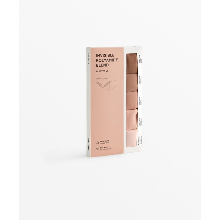 5 невидимых хипстерских трусов из смеси полиамида PANTONE™