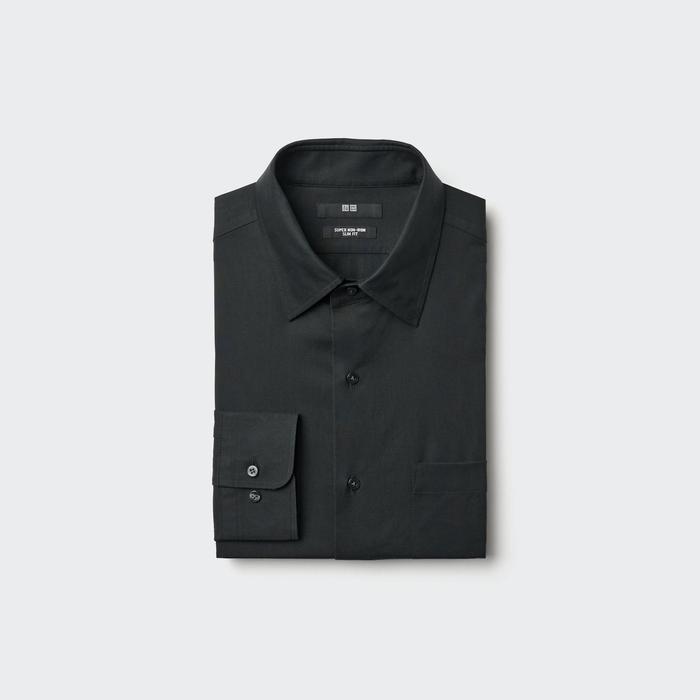 Рубашка Super Non-Iron с классическим воротником цвет: Чёрный