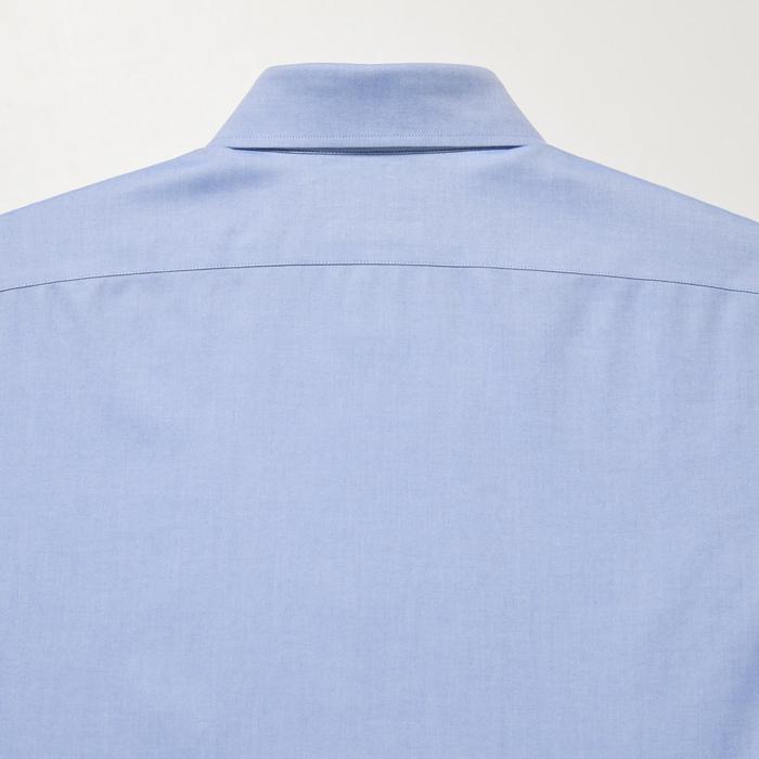 Рубашка Super Non-Iron, Полуширокий Воротник, Длинный Рукав, M цвет: Светло-синий