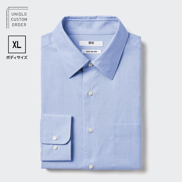 Рубашка Super Non-Iron с Классическим Воротником, Длинный Рукав, XL цвет: Светло-синий