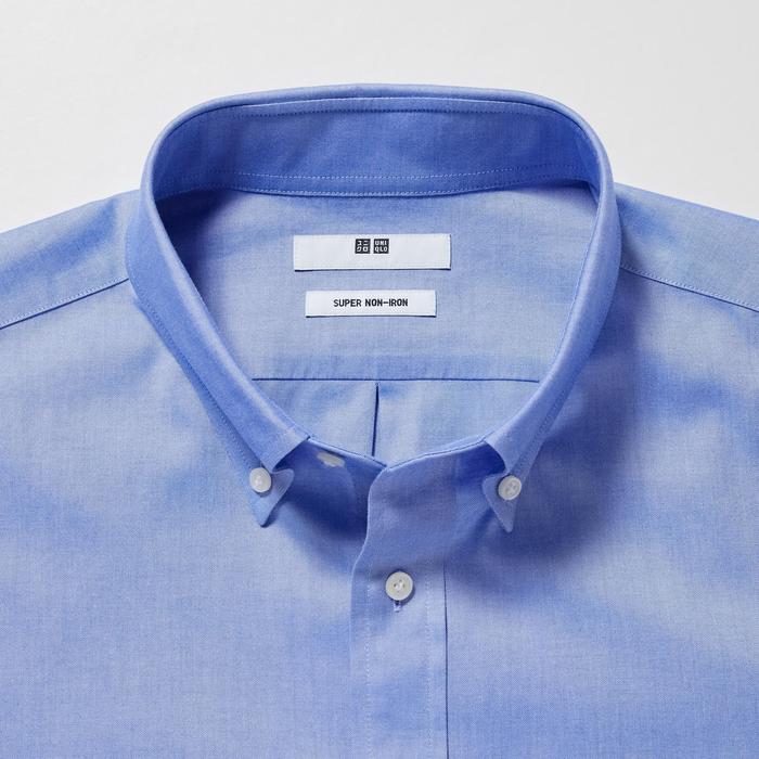 Рубашка мужская Super Non-Iron на пуговицах, с длинным рукавом, размер L цвет: Белый