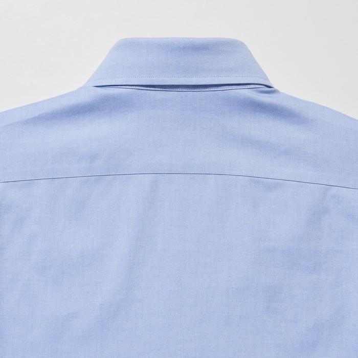 Рубашка Super Non-Iron с полушироким воротником, длинный рукав, XXL цвет: Светло-синий