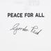 Футболка PEACE FOR ALL / Гордон Рид цвет: Белый