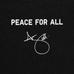 Футболка PEACE FOR ALL / Адам Скотт цвет: Чёрный