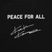 Футболка PEACE FOR ALL / Kosuke Kawamura цвет: Чёрный