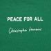 Футболка PEACE FOR ALL / Кристоф Лемер цвет: Зелёный