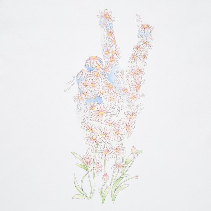 Футболка PEACE FOR ALL, JW Anderson цвет: Белый