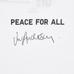Футболка PEACE FOR ALL, JW Anderson цвет: Белый