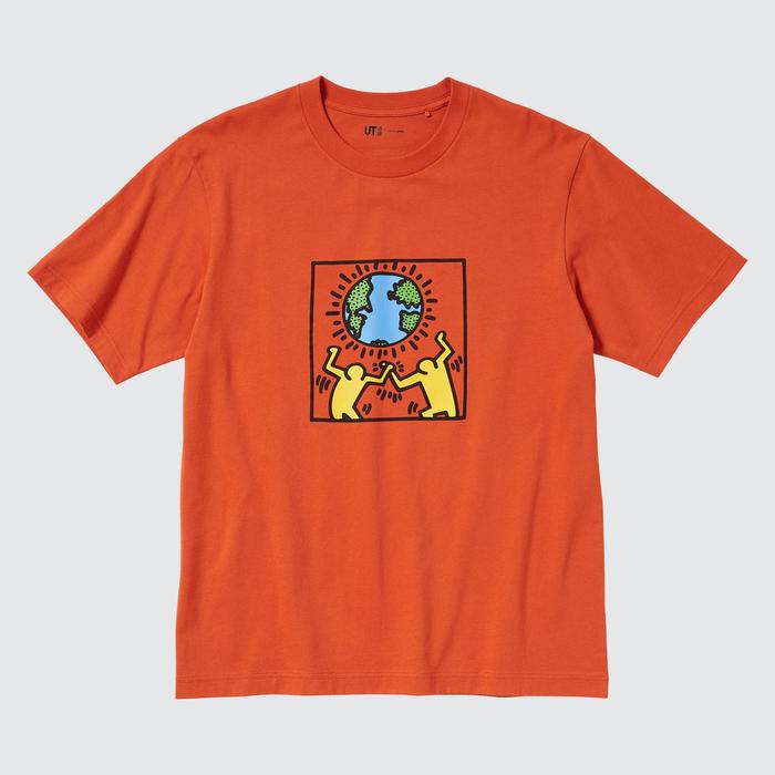 Футболка PEACE FOR ALL / Keith Haring цвет: Оранжевый