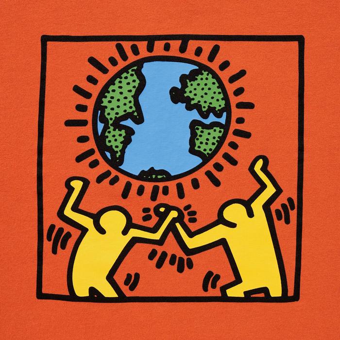 Футболка PEACE FOR ALL / Keith Haring цвет: Оранжевый