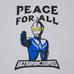 Футболка PEACE FOR ALL / Ультрамен цвет: Светло-серый