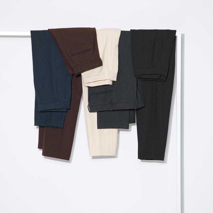 Деловые брюки Slim Fit Heattech цвет: Тёмно-коричневый