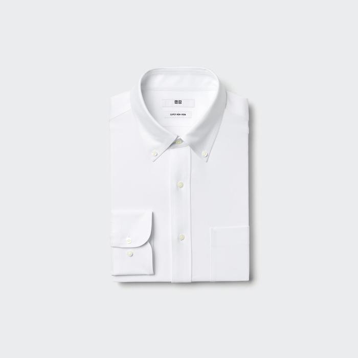 Рубашка Super Non-Iron из Трикотажа цвет: Белый