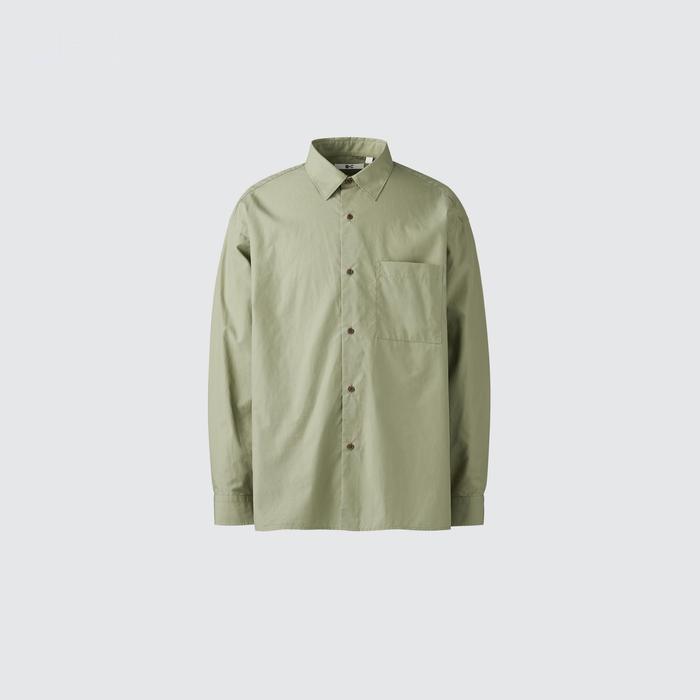 Рубашка оверсайз из ткани broadcloth цвет: Синий