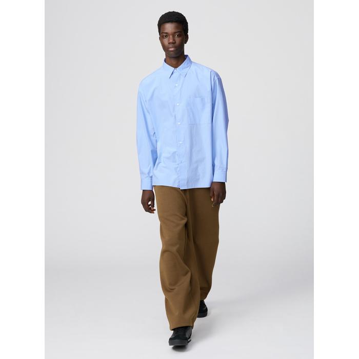 Рубашка оверсайз из ткани broadcloth цвет: Синий