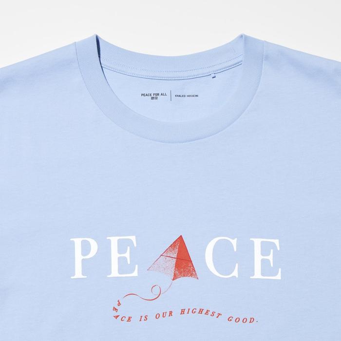 Футболка PEACE FOR ALL / Khaled Hosseini цвет: Светло-синий