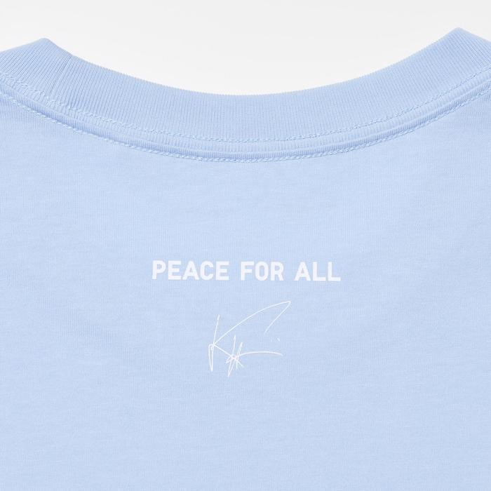 Футболка PEACE FOR ALL / Khaled Hosseini цвет: Светло-синий