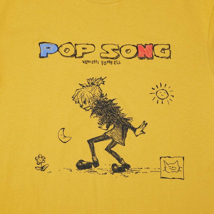 Футболка Kenshi Yonezu POP SONG свободного кроя цвет: Жёлтый
