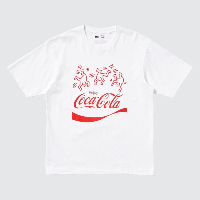 Keith Haring X Coca-Cola Футболка Свободного Кроя цвет: Белый