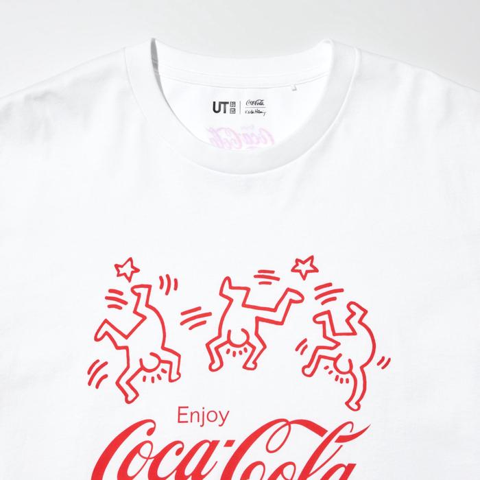 Keith Haring X Coca-Cola Футболка Свободного Кроя цвет: Белый