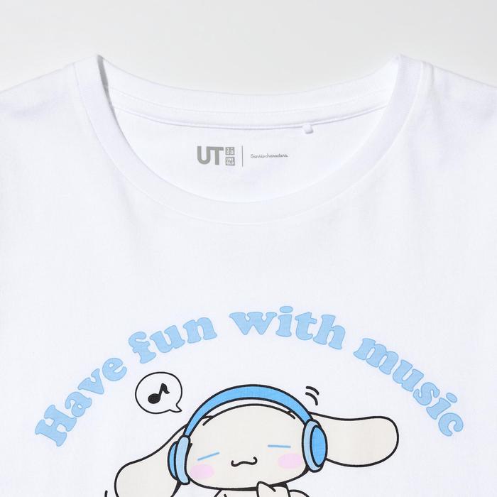 Детская укороченная футболка Sanrio Characters UT цвет: Белый