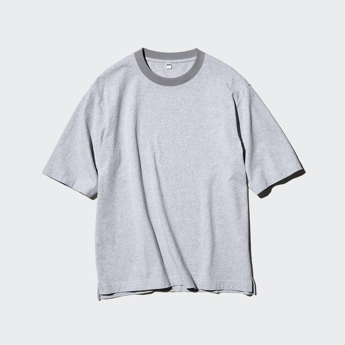 Футболка Oversize с вставками цвет: Синий