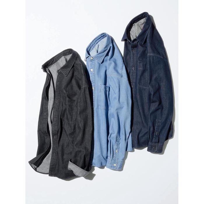 Джинсовая Верхняя Рубашка Oversize цвет: Синий